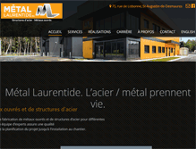 Tablet Screenshot of metal-laurentide.com